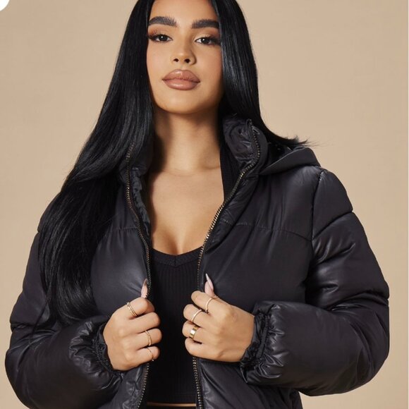 Fashion Nova Women’s Puffer Jacket, Black – Sizes S/M/L New - Picture 2 of 12